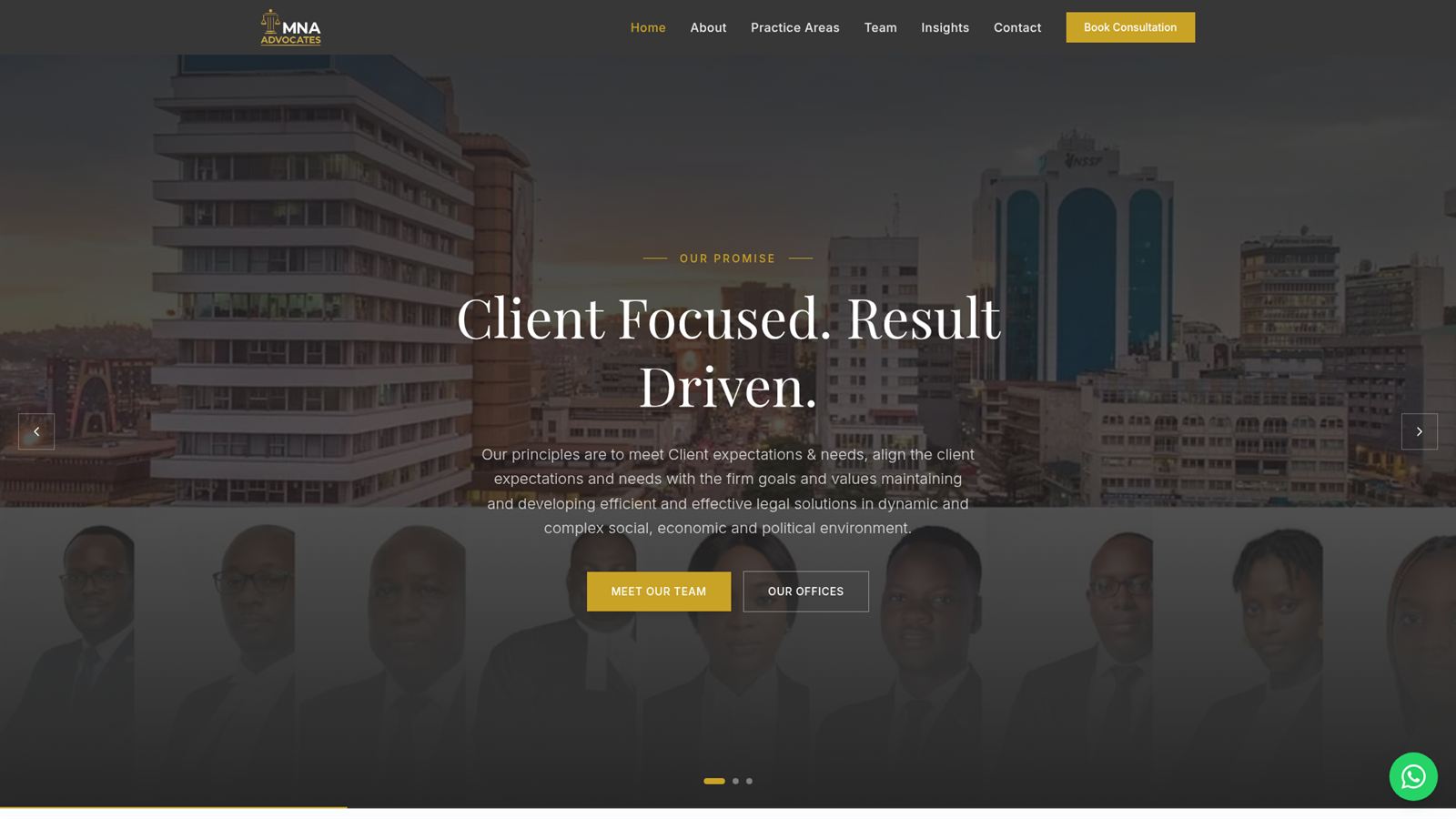 MNA Advocates website